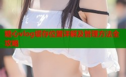 糖心vlog缓存位置详解及管理方法全攻略